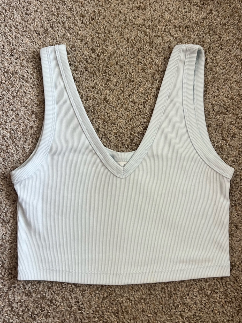 wild fable light blue Ribbed Tank: S